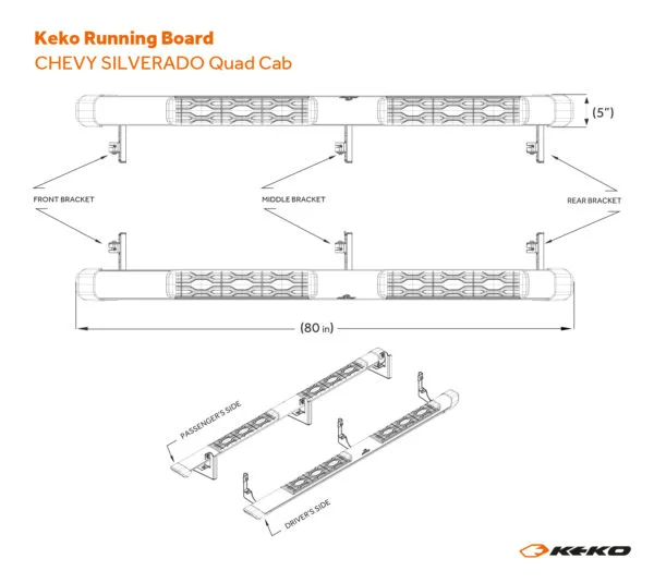 Running Board Silverado 1500 / Sierra 1500 Double Cab - Image 10