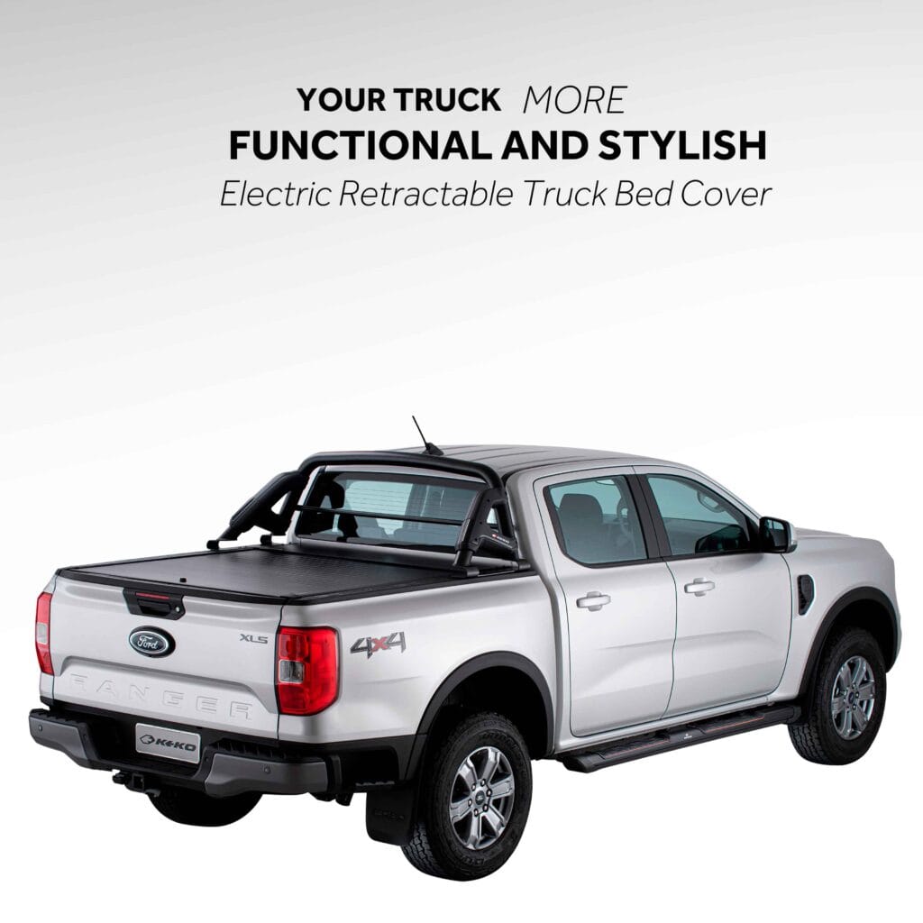 Electric Retractable Tonneau Cover Ford Ranger 24-26 - Keko Automotive