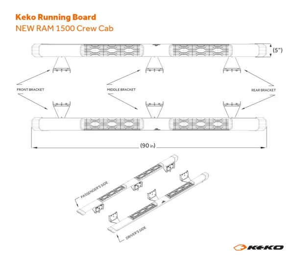 Running Board RAM 1500 Crew Cab - Image 9