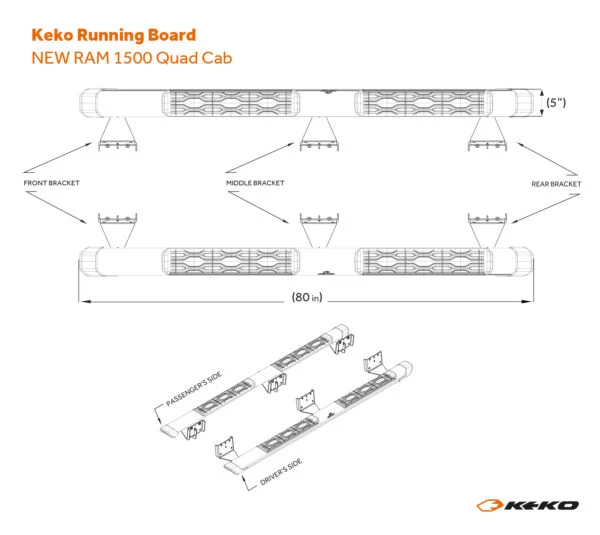 Running Board RAM 1500 Quad Cab - Image 9