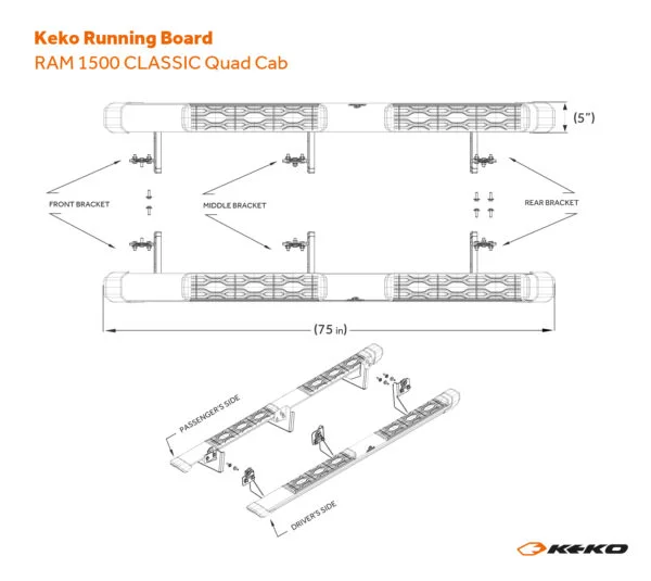 Running Board RAM 1500 Classic Quad Cab - Image 9