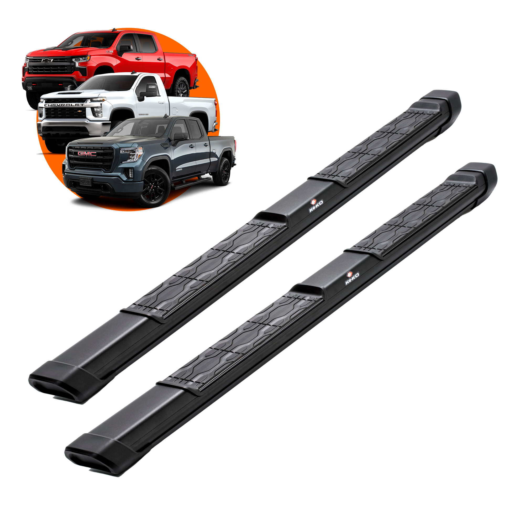 Running Board Silverado 1500 and 2500 / Sierra 1500 Crew Cab - Keko ...